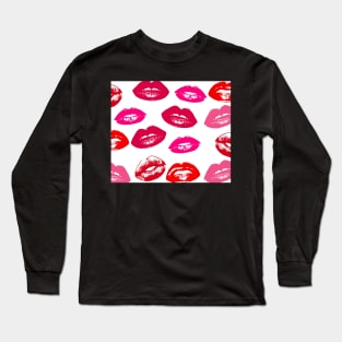 Lipstick Print Long Sleeve T-Shirt